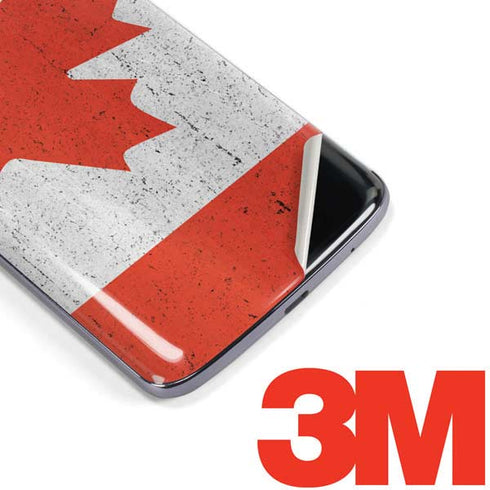 Canada Flag Distressed Moto E5 Plus Skin